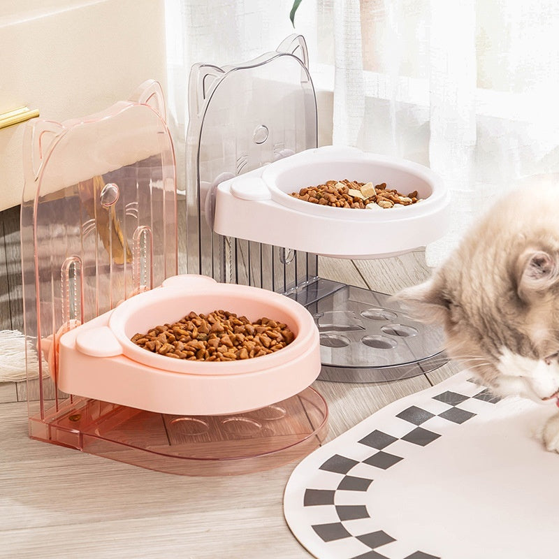 Bol d'oreille de chat à hauteur réglable pour animaux de compagnie