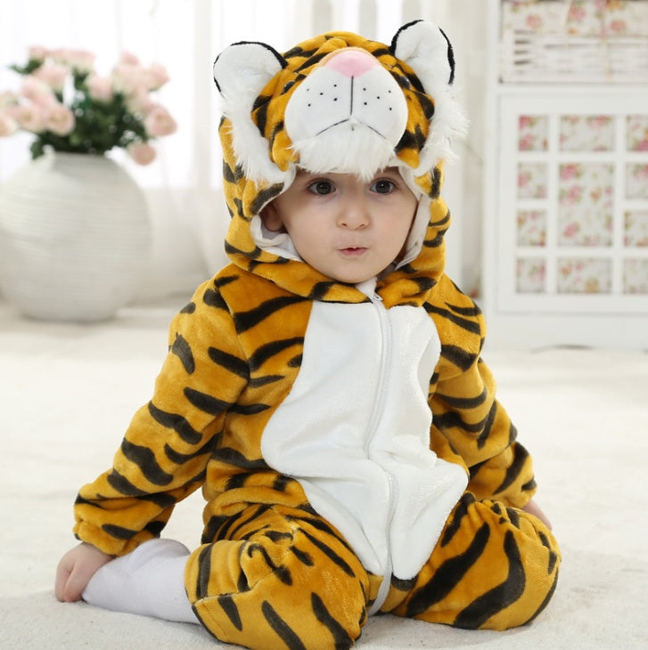 Combinaisons pour bébés printemps et automne, robes de style animal, vêtements d'escalade pour garçons et filles 