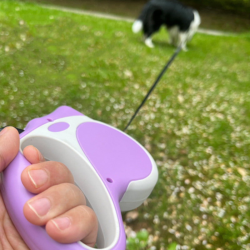 With Light Retractable Leash Dog Rope Leash