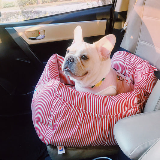 Silla de viaje para coche perro pequeño Schnauzer cojín perro