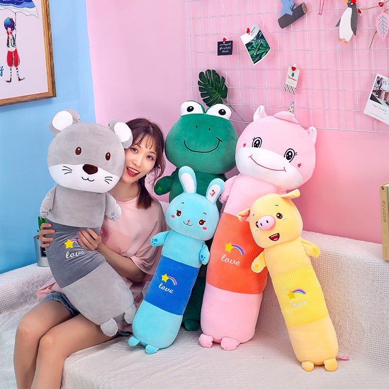 Animal cylindrical pillow doll