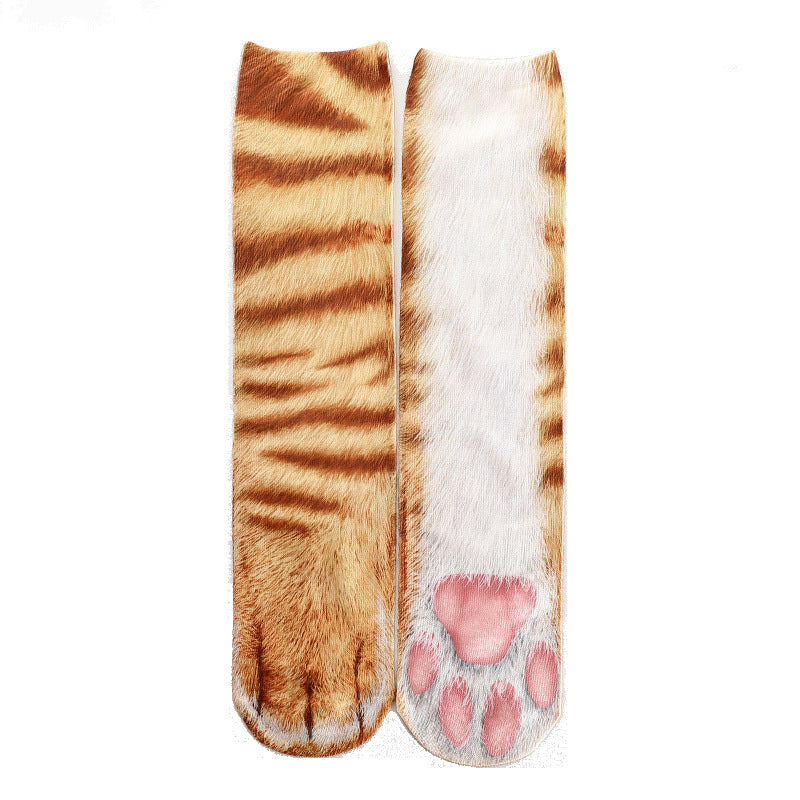 3D animal print socks