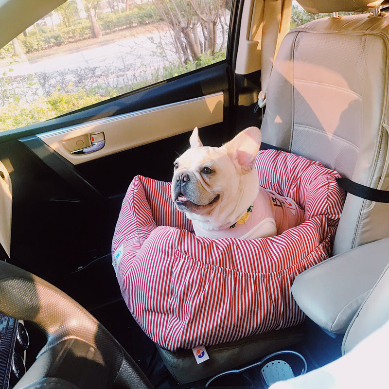 Silla de viaje para coche perro pequeño Schnauzer cojín perro