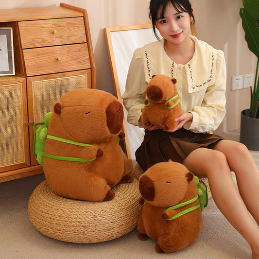 Capibara Buddha Style Stuffed Capybara Doll