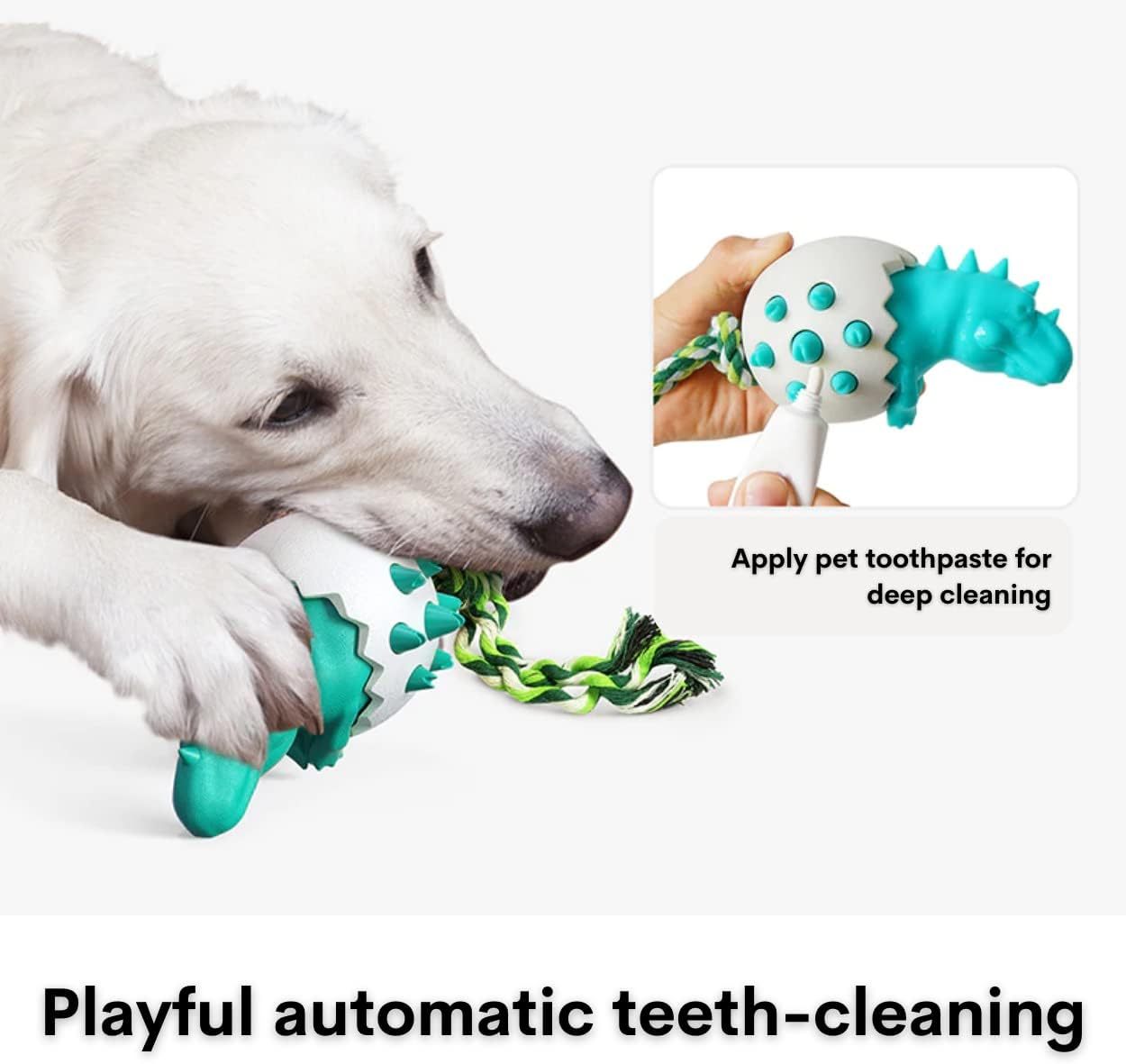 Juguete para la dentición de perros, juguete masticable de goma duradero para masticadores agresivos, juguete interactivo para buscar perros con cuerda