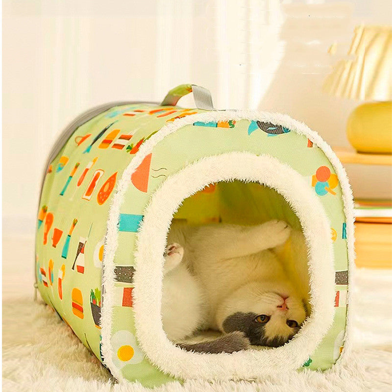 Anti-collapse Cat Nest Closed Removable And Washable Warm