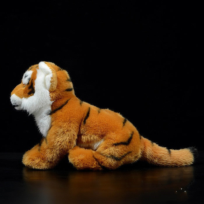 Poupée de tigre du Bengale jaune, jouet en peluche, modèle Animal de Simulation