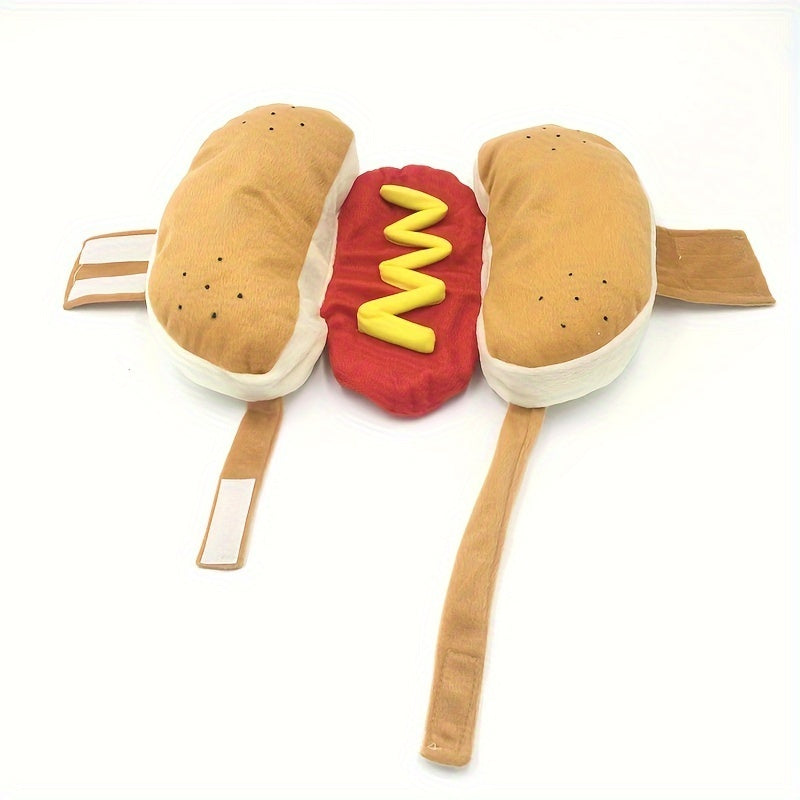 Manteau drôle pour animaux de compagnie Hot Dog Hiver Vêtements en peluche Chien Chiot Chat Costume Vêtements Vêtements pour petits chiens moyens Teckel Fête Cosplay Vêtements Fournitures pour animaux de compagnie 