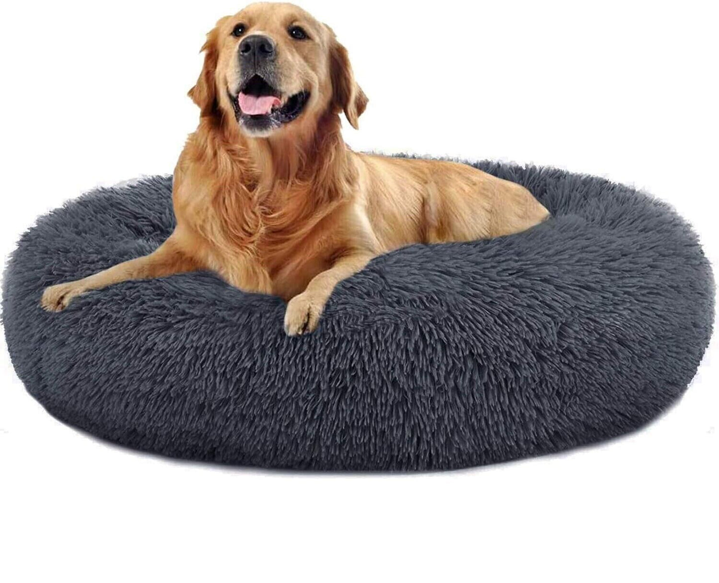 Lit pour chien lit pour chat lit pour animal de compagnie lit câlin panier pour chien oreiller beignet en peluche