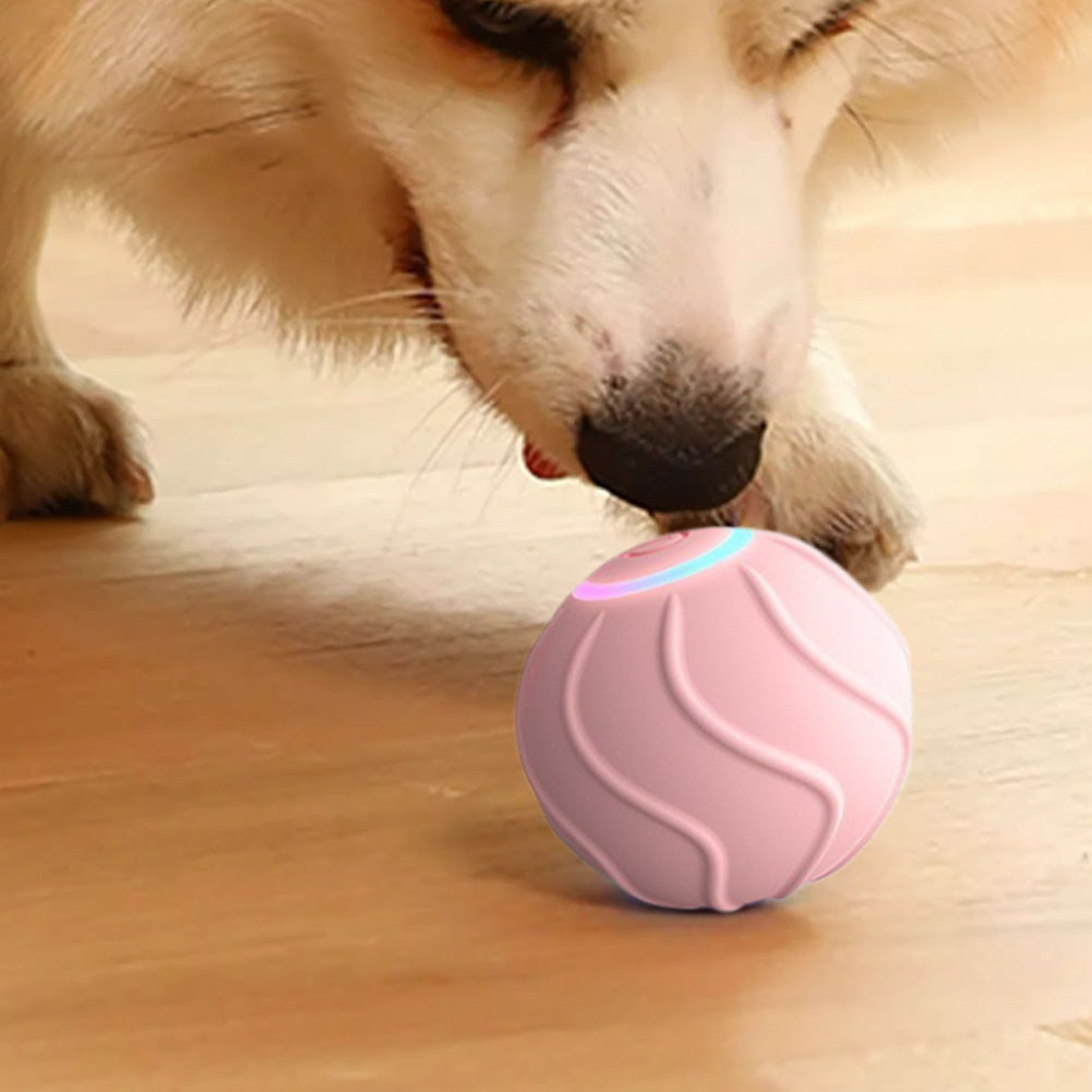 Pelota eléctrica para gatos con rebote automático, juguete interactivo divertido de 2 cm para entrenamiento de gatos, juguete para gatitos que se mueve solo para interiores