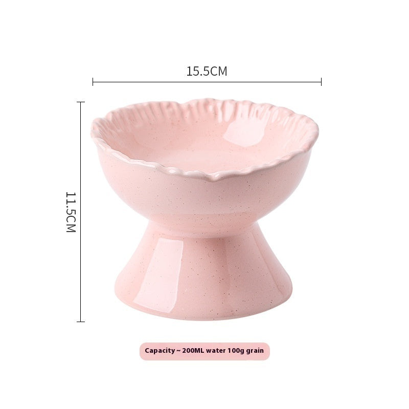 Anti-tumble Large Diameter Ceramic Pet Bowl