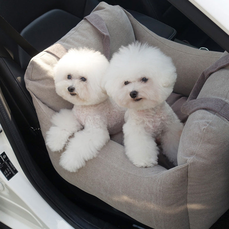 Asiento de transporte para perros y mascotas, cesta impermeable, asiento de seguridad portátil para coche, bolsas colgantes de malla para viajes, camas y sofás transpirables