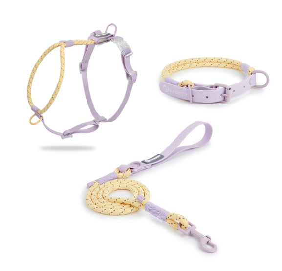 Solid Color Fashion Dog Hand Holding Rope Outdoor Dog Leash PVC Pet Hand Holding Rope