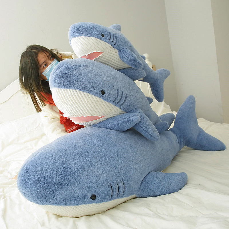 Sleep Shark Throw Pillow Plush Toy Doll