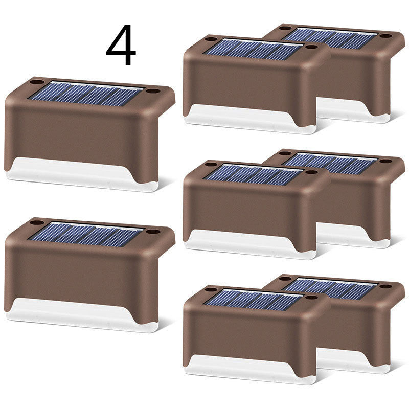 Nueva actualización, lámpara Solar LED resistente al agua para valla, luces solares para cubierta, luz de paso Solar para exteriores, para Patio, escaleras, camino de jardín, Patio