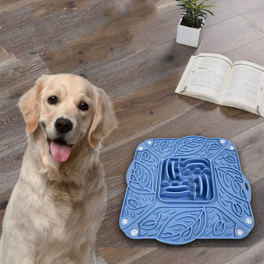 Tapis de nourriture lente pliable en Silicone pour animaux de compagnie, bol d'alimentation, vaisselle multifonctionnelle