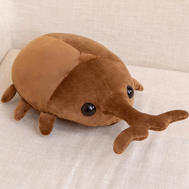 Serie de insectos, juguete de peluche, almohada, insecto, rinoceronte japonés, escarabajo, jirafa, pala, muñeca grande