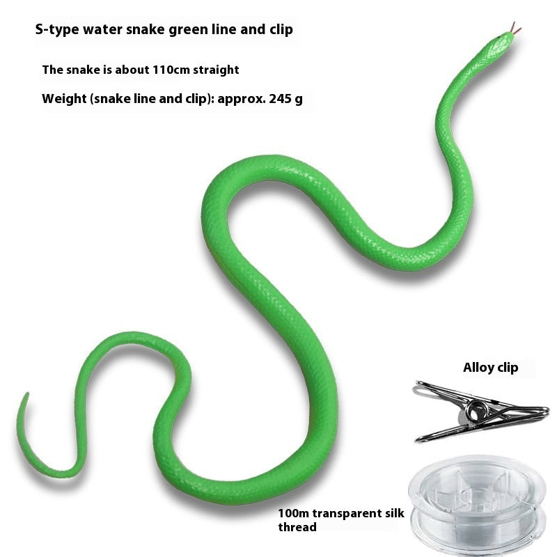 Whole Rubber Snake Chasing Props Golf Prank Toy