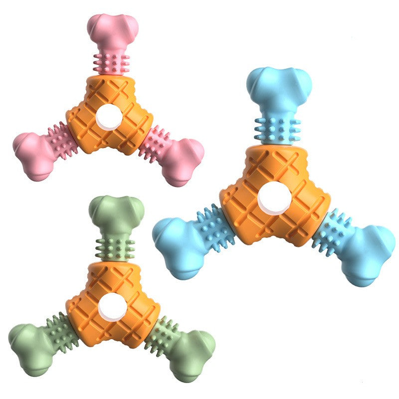 Juguete para perros para morder y moler Triangle Meat TPR