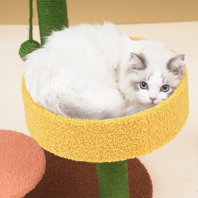 Cactus Climbing Frame Cat Sisal Hemp Column Grinding Claw