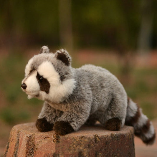 Poupée animale en peluche pliable avec fil d'aluminium sur les quatre membres