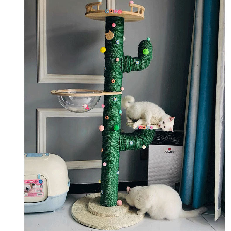 Cactus Cat Climbing Frame Self-made Diy Complete Material Package