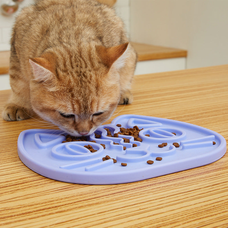 Bol de slow food double face léchant la langue des chats et des chiens