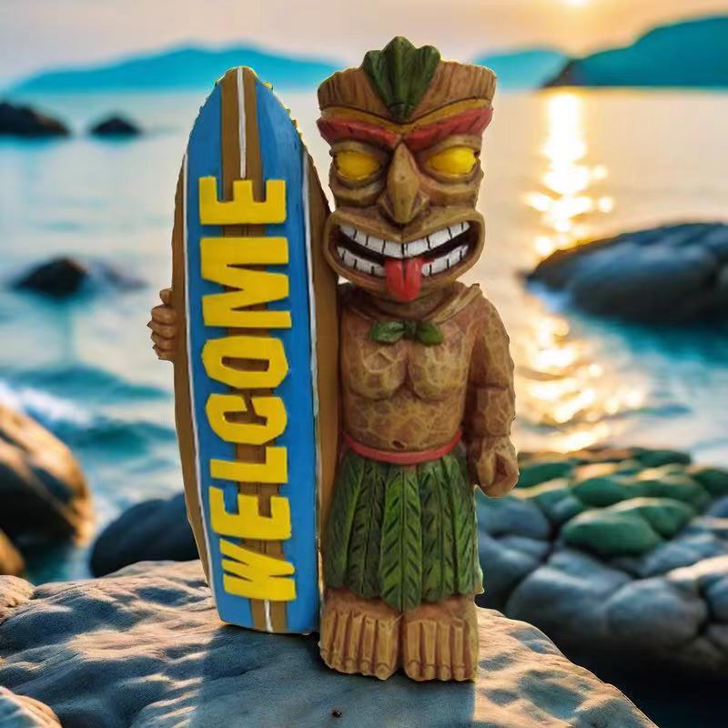 Tabla de surf Totem para decoración de jardín al aire libre