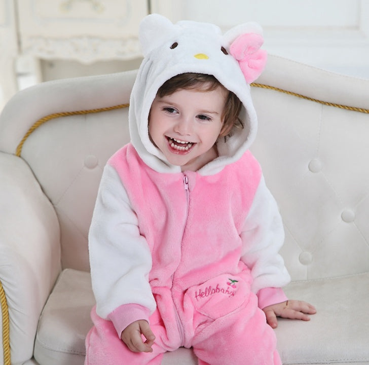 Combinaisons pour bébés printemps et automne, robes de style animal, vêtements d'escalade pour garçons et filles 