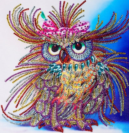 AZQSD Diamond Painting Animals Diamond Embroidery Owl Couture Special Shaped 5D Mosaic DIY Crafts Home Decor