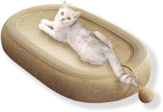 Rascador de sisal para gatos, tamaño ultragrande, diseño adorable, duradero y cómodo