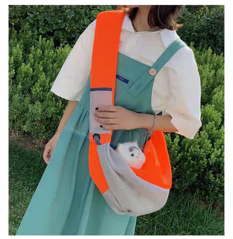 Cat And Dog Travel Portable Messenger Shoulder Bag Breathable Mesh