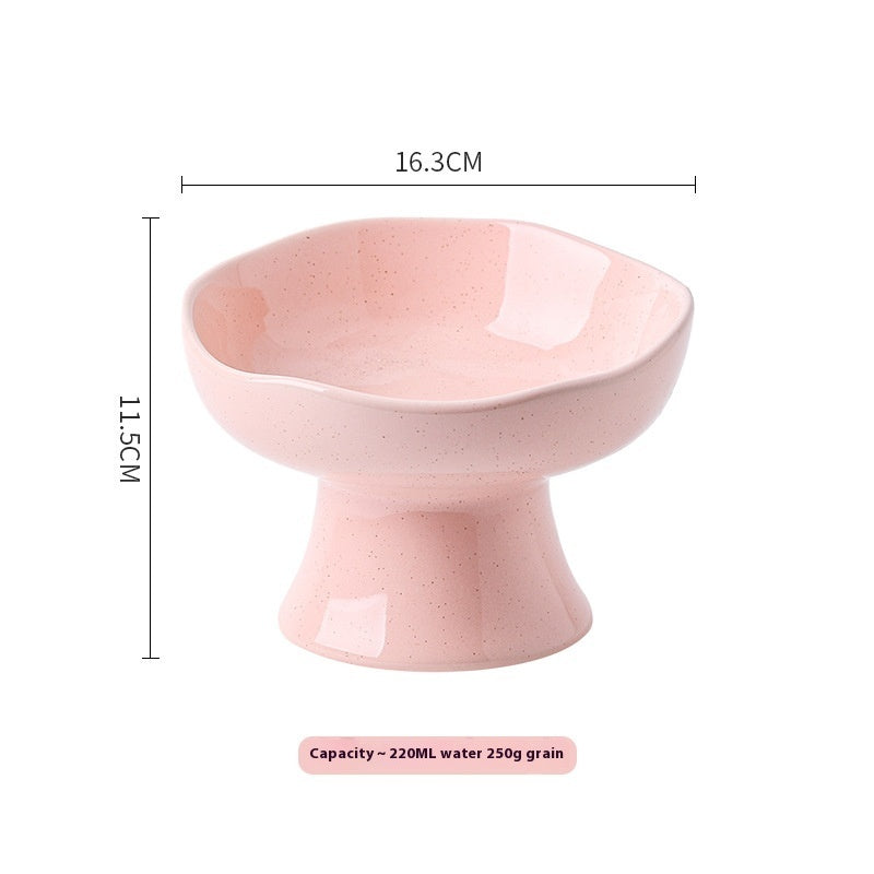 Anti-tumble Large Diameter Ceramic Pet Bowl