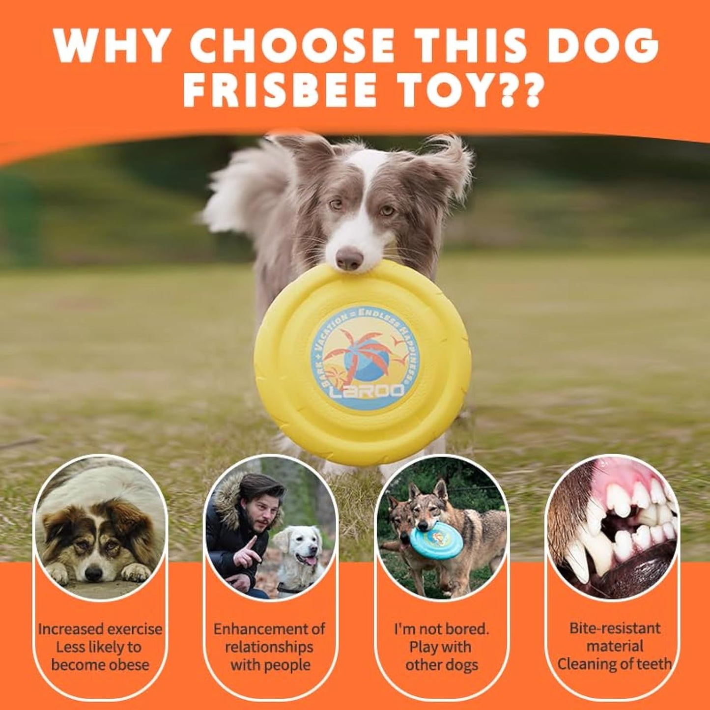 Dog Flying Disc Dog Flying Disc Durable And Interactive Flying Disc For Medium And Large Dogs  Perfect For Summer Parties And Outdoor Playtime