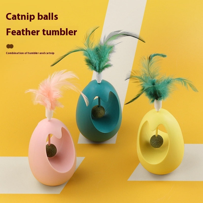 Catnip Ball Tumbler Cat Teaser Molar Cat Toy