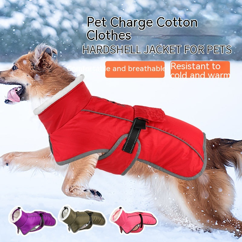 Hiver grand chien Golden Retriever Jarre Aero Bull Corgi chiot vêtements chauds