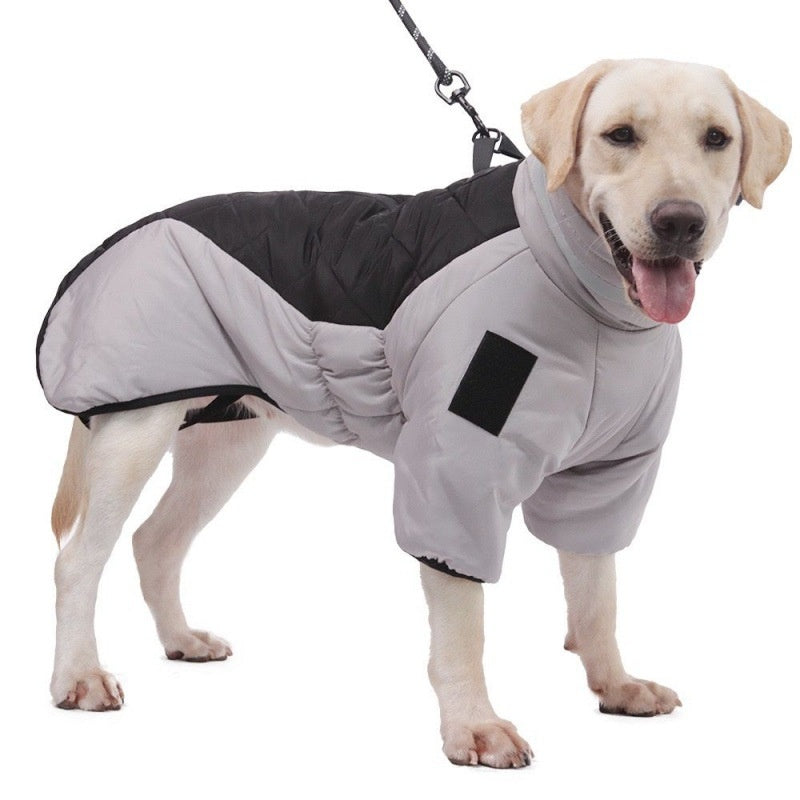 Nuevo abrigo de invierno para perros, ropa impermeable para mascotas para perros medianos y grandes, chaleco grueso y cálido para perros, chaqueta de Labrador personalizada