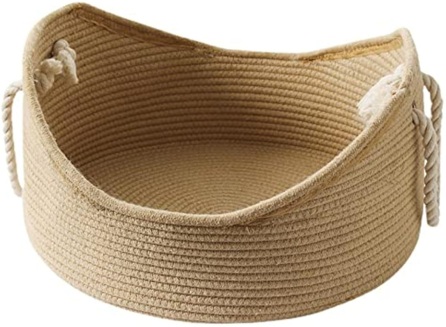 Wicker Cat Bed Basket Corrugated Scratching Board Comfortable Pet House Nest For Cats