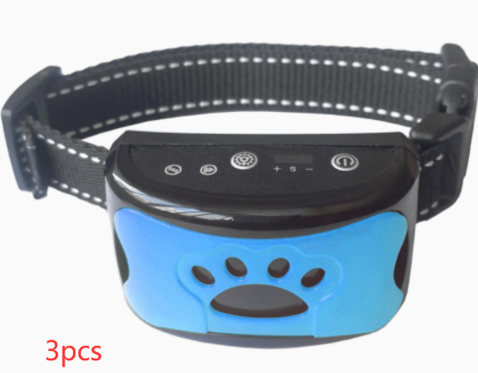 Collar de entrenamiento para perros, eléctrico, resistente al agua, Control remoto, recargable, entrenador para perros, supresor de ladridos con sonido de vibración de choque