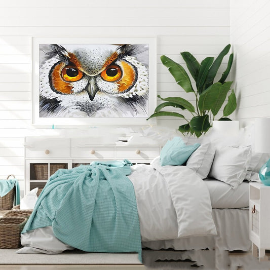 5d Diamond Painting Full Diamond Animal Owl Diy Diamond Embroidery Decorative Painting Decoration Living Room Landscape