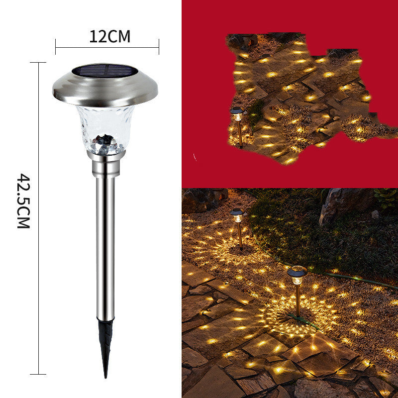 Luz solar para jardín, diseño de césped, luz enchufable y luz de sombra