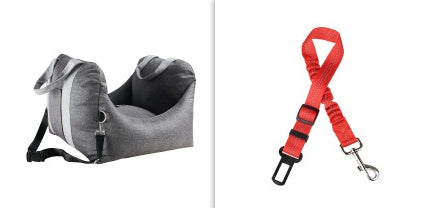 Asiento de transporte para perros y mascotas, cesta impermeable, asiento de seguridad portátil para coche, bolsas colgantes de malla para viajes, camas y sofás transpirables