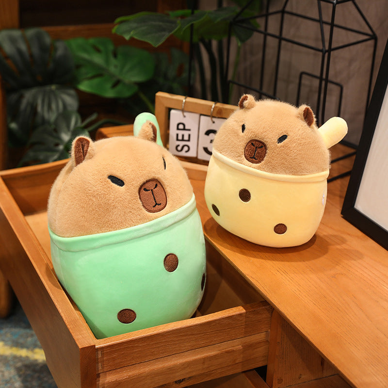 Capabala Capybara Milk Tea Transformation Doll