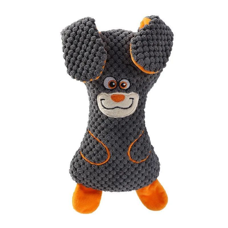 Dog Plush Bites Toys Squeak Cute Animal Shapes Grind Teeth And Clean Teeth Interactive Play Pet Supplies