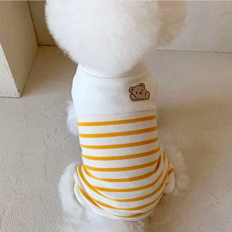 Vêtements d'été fins anti-peluches pour chat et chien, vêtements de ventre