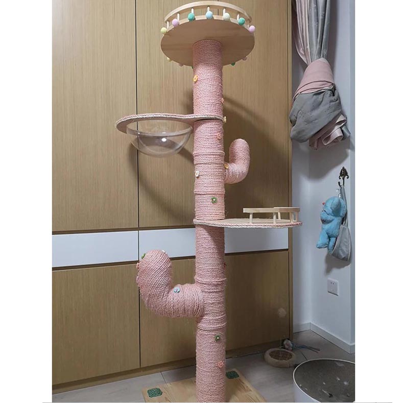 Cactus Cat Climbing Frame Self-made Diy Complete Material Package