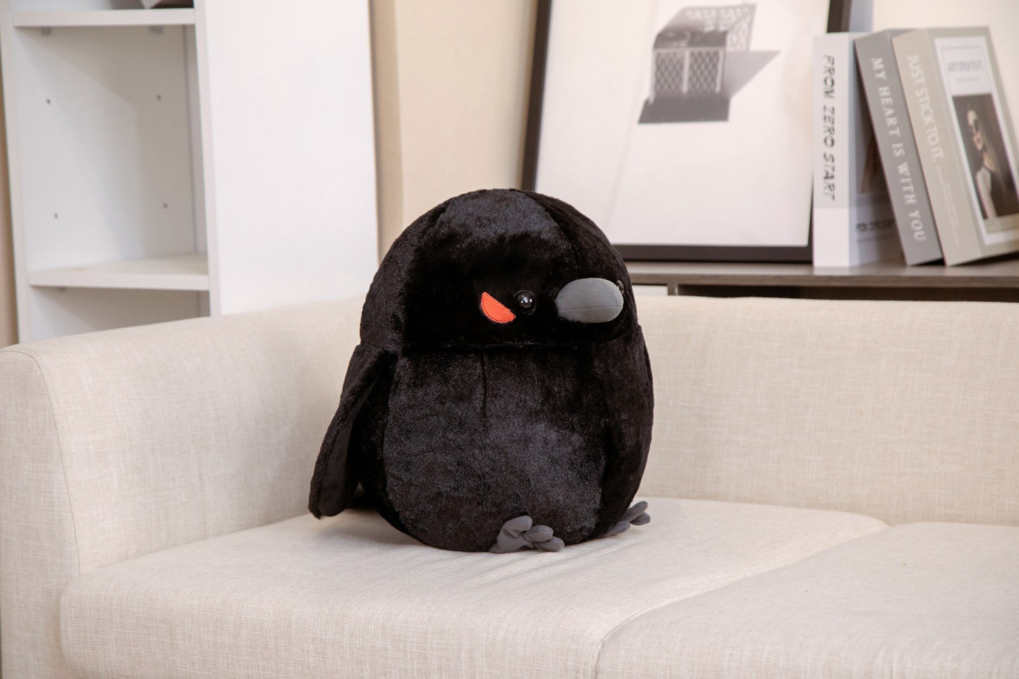 Cute Spherical Sparrow Plush Toy