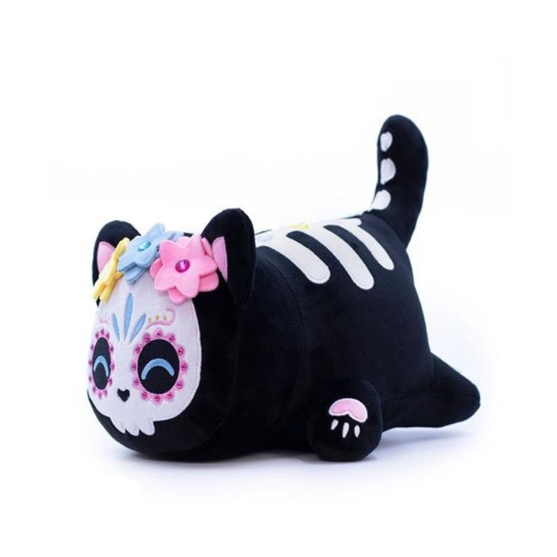 Stuffed Animal Toy Stuffed Cat Doll Skull Children Doll Soft Pillow