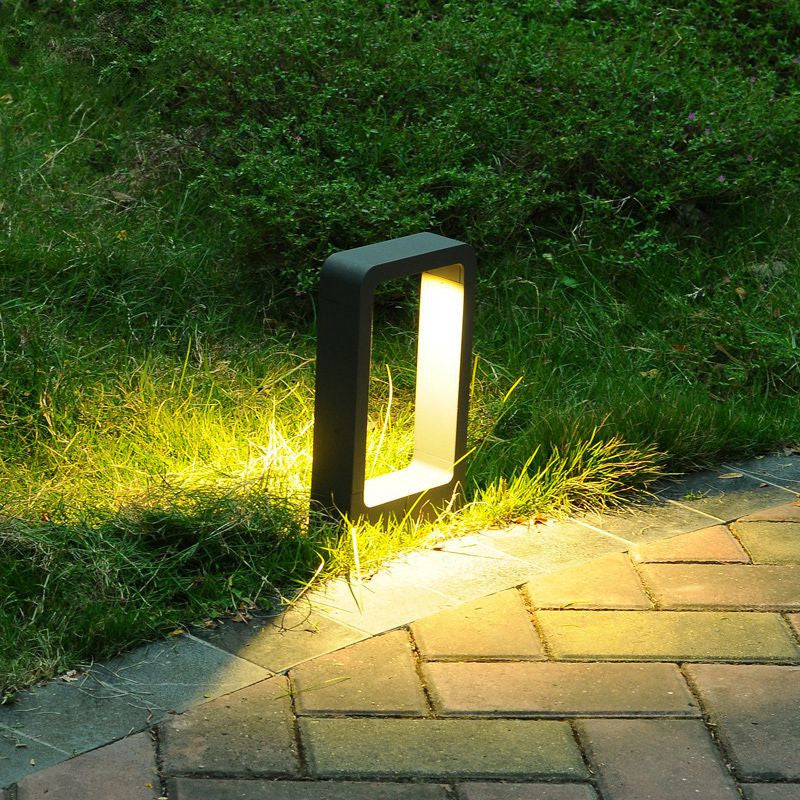 Luz de paisaje impermeable al aire libre Villa jardín bolardo LED Luz de césped