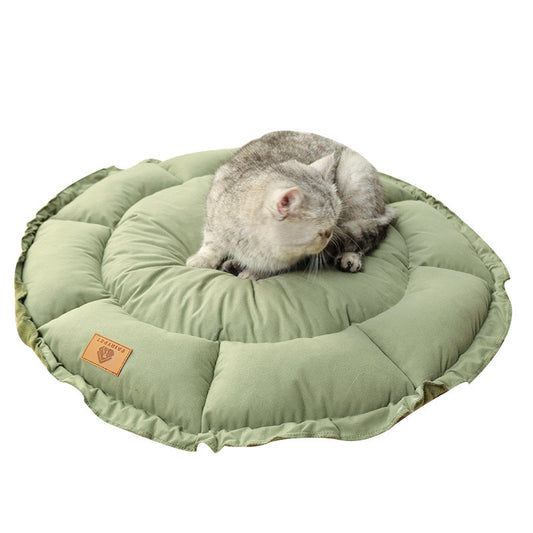 Camas para gatos de interior Lindas camas para gatos con diseño versátil de doble uso, cama reversible con forma de donut para cachorros y gatitos 